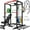 Power Cage/Weight bench/Barbell/260lb Color Plate, variant on Allviate Squat Rack for Home Gym,2000lbs Power Rack Squat Machine with LAT Pulldown and More Training Attachments,Weight Rack with Adjustable Pulley System for Full Body Workout,Black