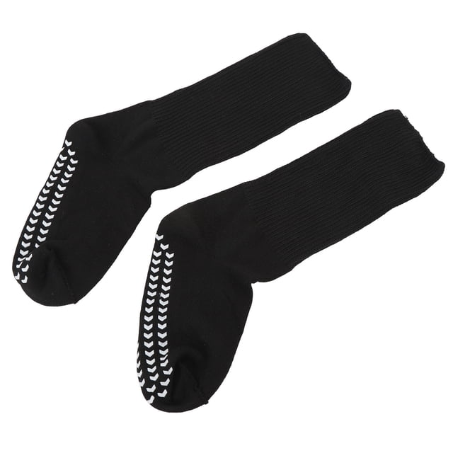 Calcetines De Punto Anchos Calcetines Elásticos No Vinculantes Con Empuñaduras Para Hombres Y Mujeres Negro Aplicable Para Ejercicio De Ocio
