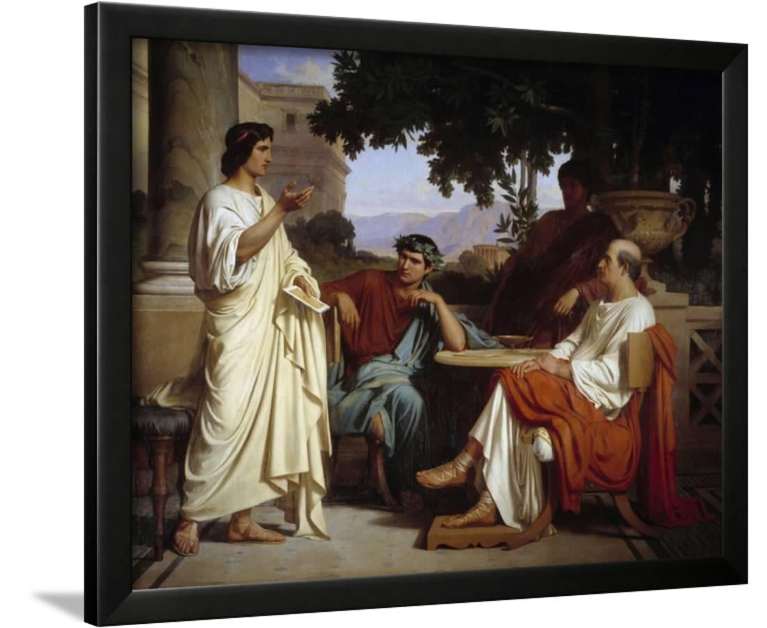 Horace, Virgil and Varius at the House of Maecenas by Charles Francois