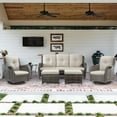 thumbnail image 4 of 4 Inch Outdoor Cushions, Suitable for Patio Furniture, Water-Resistant & Fade-Resistant, 1 Set, Beige, 4 of 9