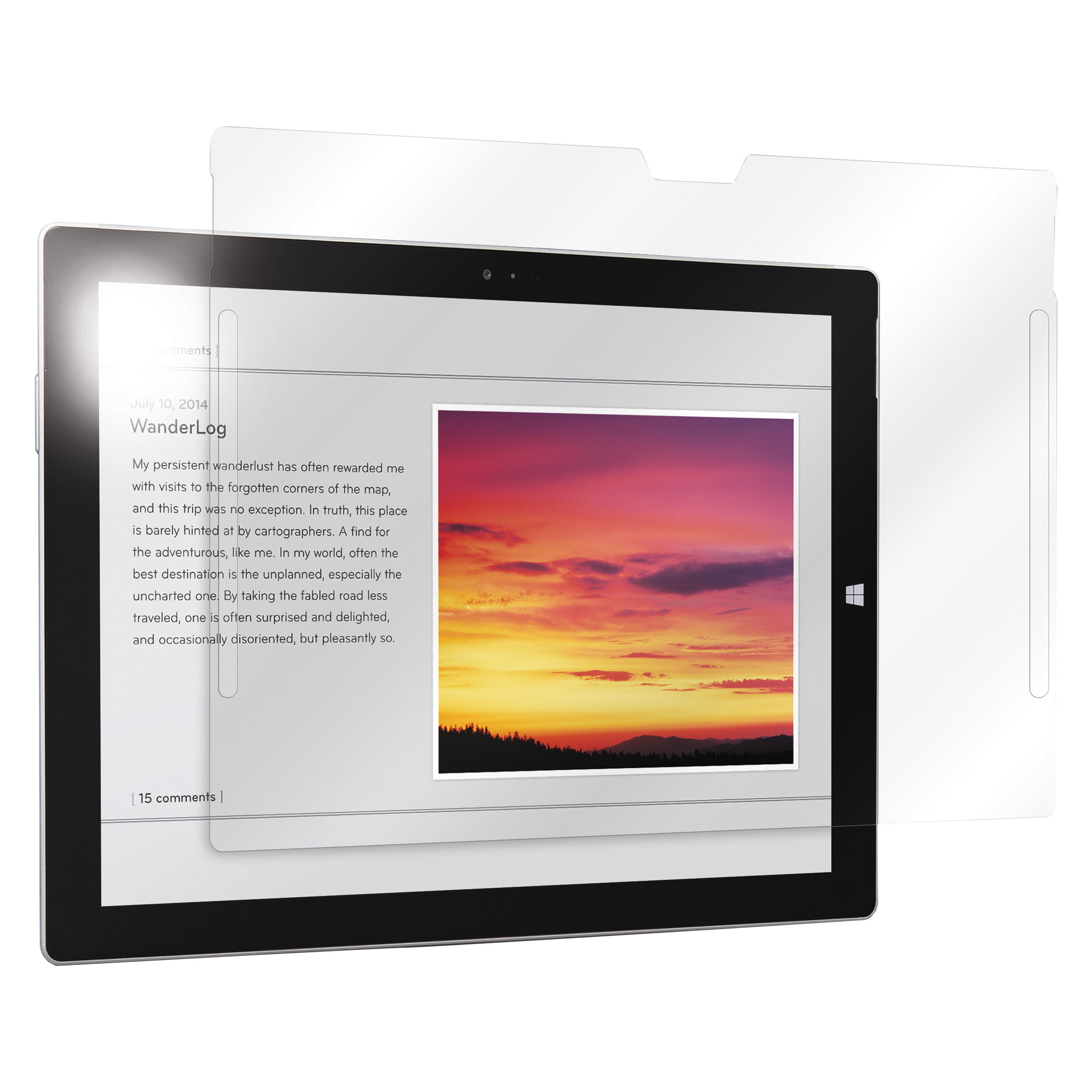 3M AntiGlare Screen Protection Film for Microsoft Surface Pro 3/Pro 4