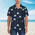 thumbnail image 2 of Fotbe Night Forest Wolf Camisa Hawaiana para Hombre Unisex – Camisa Casual de Verano con Botones de Manga Corta de Algodón y Lino,Medium, 2 of 7