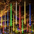 thumbnail image 3 of Juego de 1/2/3/4 luces de cadena con forma de lluvia de meteoritos, guirnaldas de hadas para la calle, decoraciones para árboles de Navidad para exteriores, luces de jardín para Año Nuevo, 3 of 5
