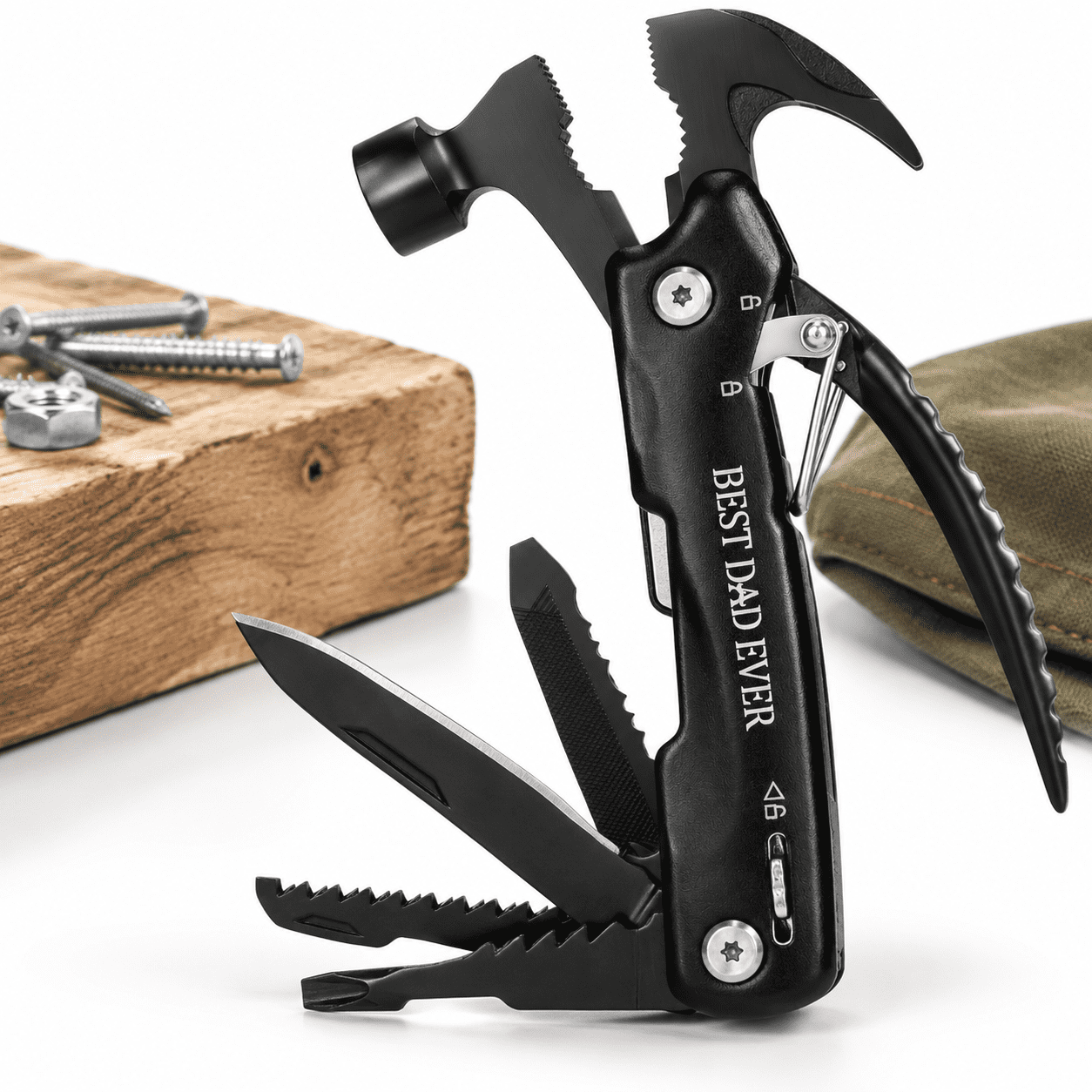 Dad Gifts 12 In 1 Hammer Multitool Campings Tools