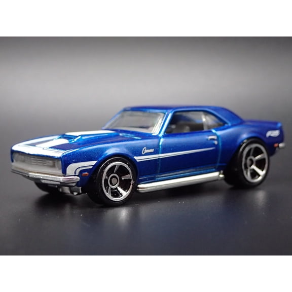Open Box 1968 68 CHEVY CHEVROLET CAMARO COPO BLUE 1:64 SCALE DIORAMA DIECAST MODEL CAR