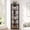 Black, variant on Finmind 6-Tier Corner Shelf, 70.86" Tall Freestanding Bookshelf for Living Room, Bedroom, Black