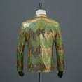 thumbnail image 6 of Mens Lightweight Blazer Qiggri Men's Sequin Performance Ceremonial Dress Party Suit Single Breasted Suit Jacket, 6 of 6
