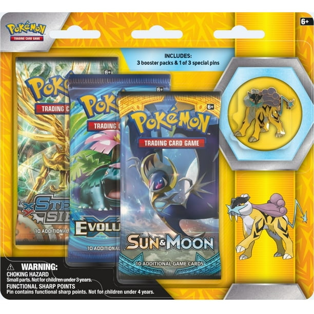 Pokemon Legendary Beasts, 3 Boosters with Pin