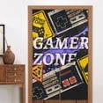 thumbnail image 2 of Doorway Drape Split Curtains, Game Time Gamer Zone Room Divider Privacy Door Curtains, 34" x 56", 2 of 6