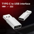 thumbnail image 2 of [5Gbps] Adaptador USB C hembra a USB macho (paquete de 2), adaptador 3.0 USB A a USB C para iPhone 11 12 Pro XR SE, iPad 8 Air 4, transferencia de datos de alta velocidad y carga rápida, compatible con PC, Cargadores, Bancos de Energía Ormromra WMXL-167, 2 of 7