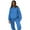 Blue, variant on AOOCHASLIY Women Suits Women's Hooded Long Sleeved Sweater Casual Two-piece Long Sleeved Round Neck Shirt/shirt Set