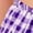 Purple, variant on XXWXYD Girls Gingha𝗆 Shorts Plaid Summer Elastic High Waist Shorts Kids Cute Checkered Casual Button Wide Leg Beach Pants Toddler Girl Elastic Waist Shorts