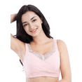 thumbnail image 6 of BIMEI Mastectomy Bra with Pockets for Breast Prosthesis Women's Full Coverage Wirefree Everyday Bra 8888,Pink, 40C, 6 of 6