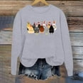 thumbnail image 2 of WEAIXIMIUNG Sweatshirts à Col Rond Graphiques pour Femmes Pull à Capuche Imprimé Lettre Col Rond pour Automne & Hiver, 2 of 3