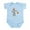 Sky Blue, variant on CafePress - Sock Monkey Halloween Skeleton Infant Bodysuit - Baby Light Bodysuit, Size Newborn - 24 Months