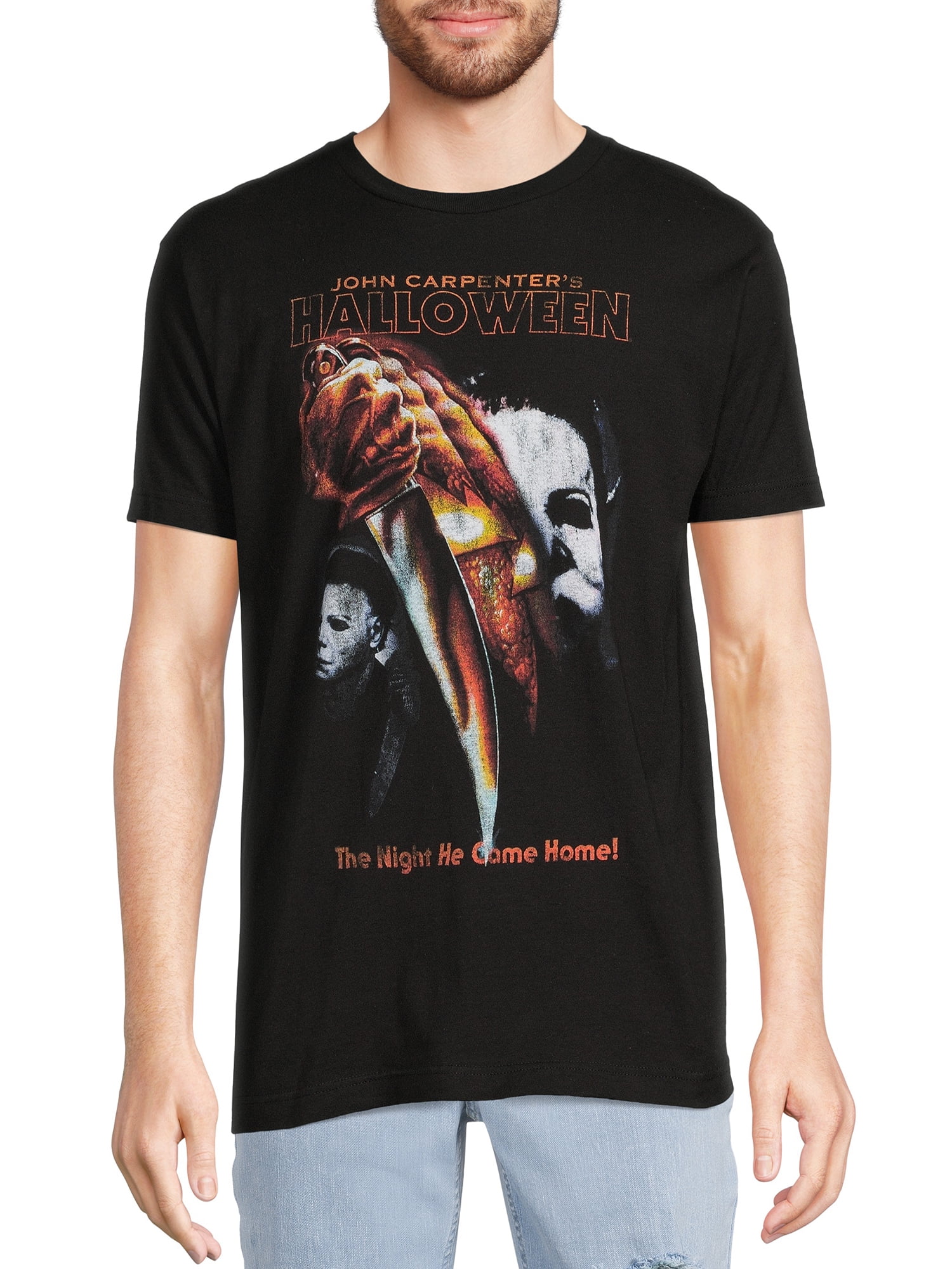 John Carpenter's Halloween Men's and Big Men's Graphic Tee Shirt, 2-Pack