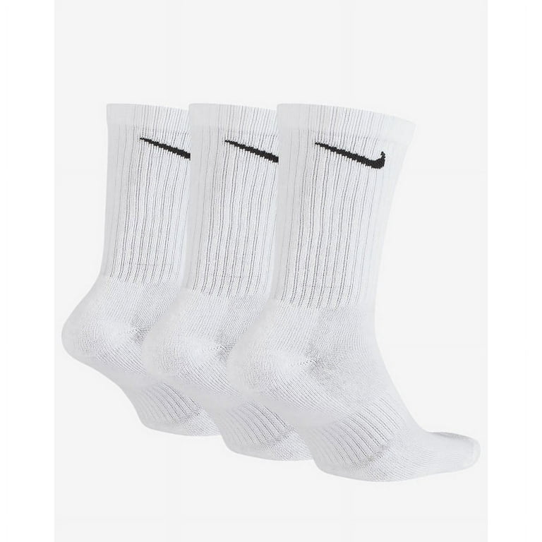 Nike Women's Everyday Cotton Cushioned Crew Training Socks White
