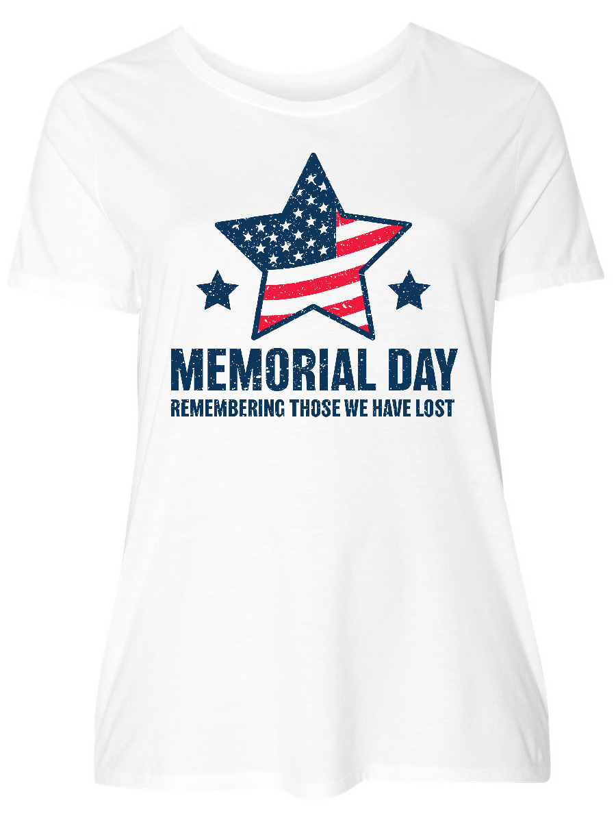 INKtastic Memorial Day Grunge Remembering Those We Have Lost Women's