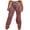 Pink, variant on Buigttklop Pants for Women Women Tie Dyed Denim High Waisted Straight Tube Splicing Multiple Pockets Work Style Pants