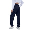 thumbnail image 4 of XINXIAOO Women's Pants Casual Womens Pants Dark Blue Yoga Pants Loose Pants Wide Leg Trousers Women with Pockets Womens Fall Pants, 4 of 7