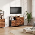 thumbnail image 5 of Eunos 8 Wide Drawers Dresser with Charging Station and Open Shelf for Bedroom Closet Dorm, Wood Grain Print, 5 of 7
