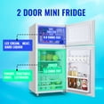 thumbnail image 3 of Tacool 2.4 Cu.ft Mini Fridge with Freezer, Apartment Size Refrigerator, White, New, 3 of 7