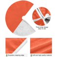 thumbnail image 2 of Coolnut Plain Orange Solid Color Christmas Tree Skirt 36", Large Christmas Tree Mat Xmas Holiday Home Party Decor, 2 of 6