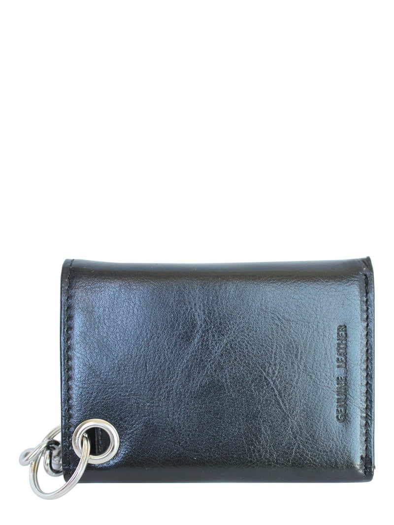 No Boundaries Men's Chain Wallet with 2 Snaps and Heavy Duty Chain