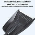 thumbnail image 3 of Kid Snow Shovel with Stainless Steel Handle, Kids Size Durable Shovel for Snow - Comfort D Grip Sturdy Metal Handle Plastic Digging Sand Playing Beach Snow Shovel for Garden Car (1PCS Random color), 3 of 6