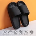 thumbnail image 2 of Pantuflas Rosyclo Cloud Antideslizantes Abiertas Punta Negra Suela 4 cm, 2 of 6