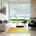 thumbnail image 6 of Ahgly Company Indoor Round Patterned Chrome Gold Yellow Area Rugs, 7' Round, 6 of 6