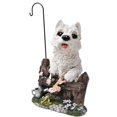 thumbnail image 4 of Estatua de perro, adorno de perro, resina coleccionable, decoración creativa para perros, estatuilla para exteriores, para balcón, césped, jardín, Estilo B, 4 of 8
