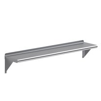 AmGood 10 in. x 48 in. Stainless Steel Wall Shelf | NSF Certified | Appliance & Equipment Metal Shelving | Kitchen, Restaurant, Garage, Laundry, Utility Room