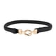 thumbnail image 1 of Cinturón de festival elegante de doble hebilla ajustable para mujeres en negro de Unique Bargains, 1 of 5