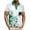 Green, variant on CIAKGIAF Button T Shirts for Men Collar Short Sleeved, Breathable Casual Athletic T Shirts