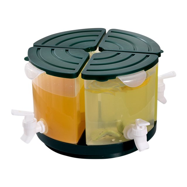 Hervidor De Agua Fría Dispensador de bebidas de hervidor frío para refrigerador de 5,5 l con grifo para beber (verde) Sywqhk Libre de BPA