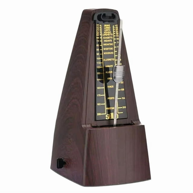 Metronome Mécanique Standard Adapté pour Piano, Guitare, Violon et Autres Instruments Marron, 1 * Metronome, Marron