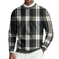 thumbnail image 2 of CharmCyan Men's Round Neck Long Sleeve Ribbed Knit Pullover Dark Gray XL, 2 of 6