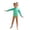 Green Swimwear, variant on CAIVO Kids Long Sleeve Rash Guard Swimsuit For Girls Sun Protective One-Piece Surfing Summer Swimwear Beach Pool Outfit Cute Beachwear