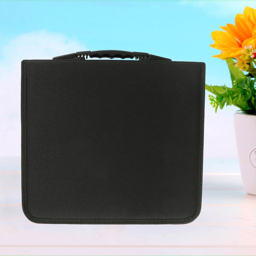 FELTECHELECTR 1Set CD DVD Case Black Color Rectangular Shape For Media Organization And Storage Portable