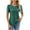 Army Green, variant on DYTTDG Women's Fashion Solid Color Round Neck Pleated Short Sleeve T-Shirt Casual Loose Daily Pullover Summer Tops Holiday Gift Finder