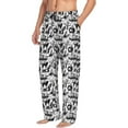 thumbnail image 6 of Naloa Black White Halloween Pajama Pants Men, PJ Bottoms, Sleep & Lounge Pants-X-Large, 6 of 6
