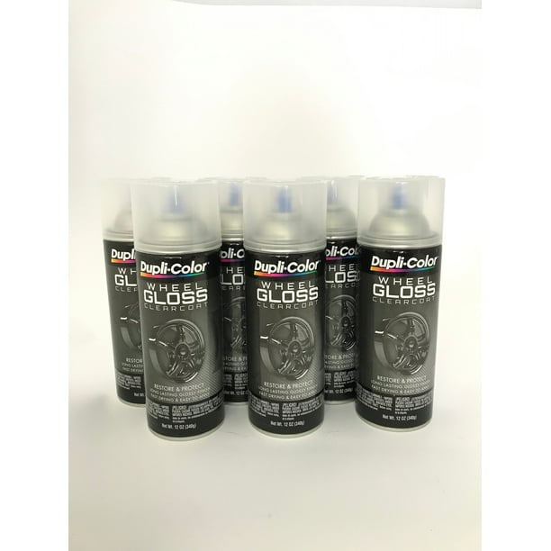 Duplicolor HWP103 6 Pack Wheel Coating Spray Paint Gloss Clear Coat