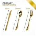thumbnail image 2 of Stock Your Home 125 Gold Plastic Forks, Looks Like Gold Cutlery - Solid, Durable and Heavy Duty Plastic Forks - Perfect Utensils for Parties, Weddings and Catering Events, 2 of 8