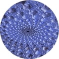 thumbnail image 1 of Ahgly Company Indoor Round Patterned Sky Blue Dress Blue Area Rugs, 4' Round, 1 of 6