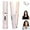 Pink, variant on 3-Piece Bling Cordless Hair Styler Set, Mini USB Rechargeable Rhinestone Flat Iron & 2 Curling Brushes for Travel and On-the-Go Styling
