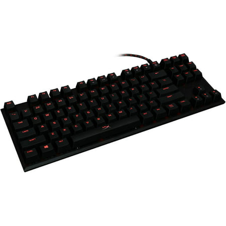 HyperX Alloy FPS Pro - Tenkeyless Mechanical Gaming Keyboard - 87-Key, Ultra-Compact Form Factor - Clicky - Cherry MX Blue - Red LED Backlit