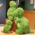 thumbnail image 5 of Muñeco de peluche de dinosaurio de dibujos animados, peluche suave, Tyrannosaurus Rex, Triceratops, Stegosaurus, almohada para abrazar, regalo de cumpleaños, 5 of 5