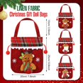 thumbnail image 3 of 12 Bolsas de Regalo Navideñas con Muñecas para Dulces y Recuerdos de Fiesta Bolsas de Tela Reutilizables con Cordón con Diseño de Oso, Papá Noel y Muñeco de Nieve Envoltorio de Navidad, 3 of 3