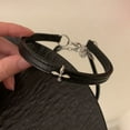 thumbnail image 6 of Vintage Luxury Cross Necklace For Women Fashion Punk PU Leather Choker Collar Chain Jewelry, 6 of 10